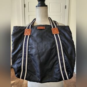 Preowned Gucci nylon‎ tote blue Authenticated